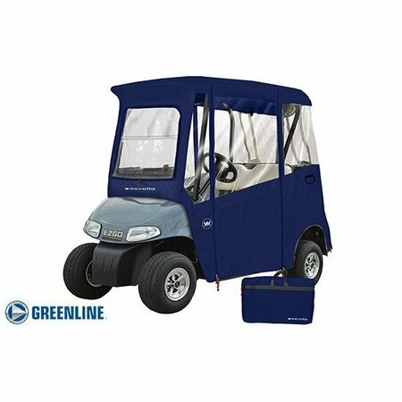 EEVELLE Greenline 2 Passenger Drivable Golf Cart Enclosure - Navy GLEEZN02